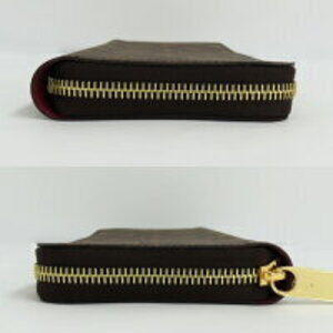 Louis Vuitton coated canvas Brown wallet Clemence Monogram